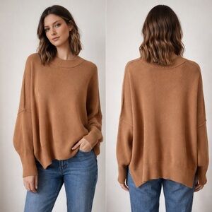 Free People Knit Sweater Relaxed Fit Boho Cozy Oversized
